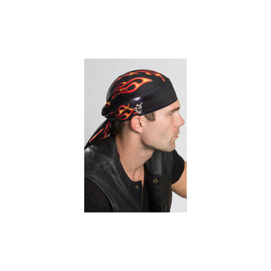 Hair Glove® Biker Flames Full-Head Wrap