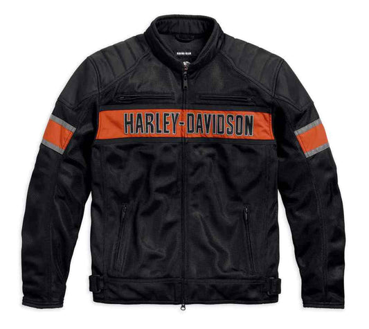Harley-Davidson® Men's Trenton Colorblocked Mesh Riding Jacket