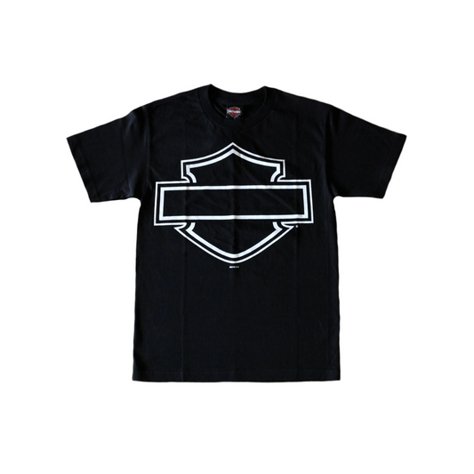 Gasoline Alley Harley-Davidson® Bar & Shield Dealer Tee – Black/White