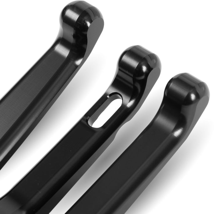 OBERON Harley-Davidson® Standard Adjustable Brake Lever – Softail '15-'24 - Black/Black Switches