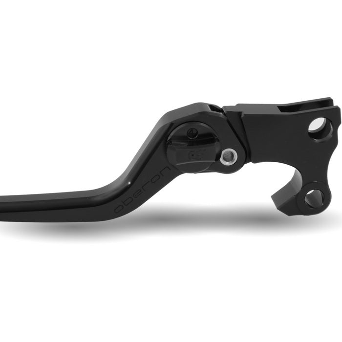 OBERON Harley-Davidson® Standard Adjustable Clutch Lever – Sportster 2004 & Up - Black / Black Switches