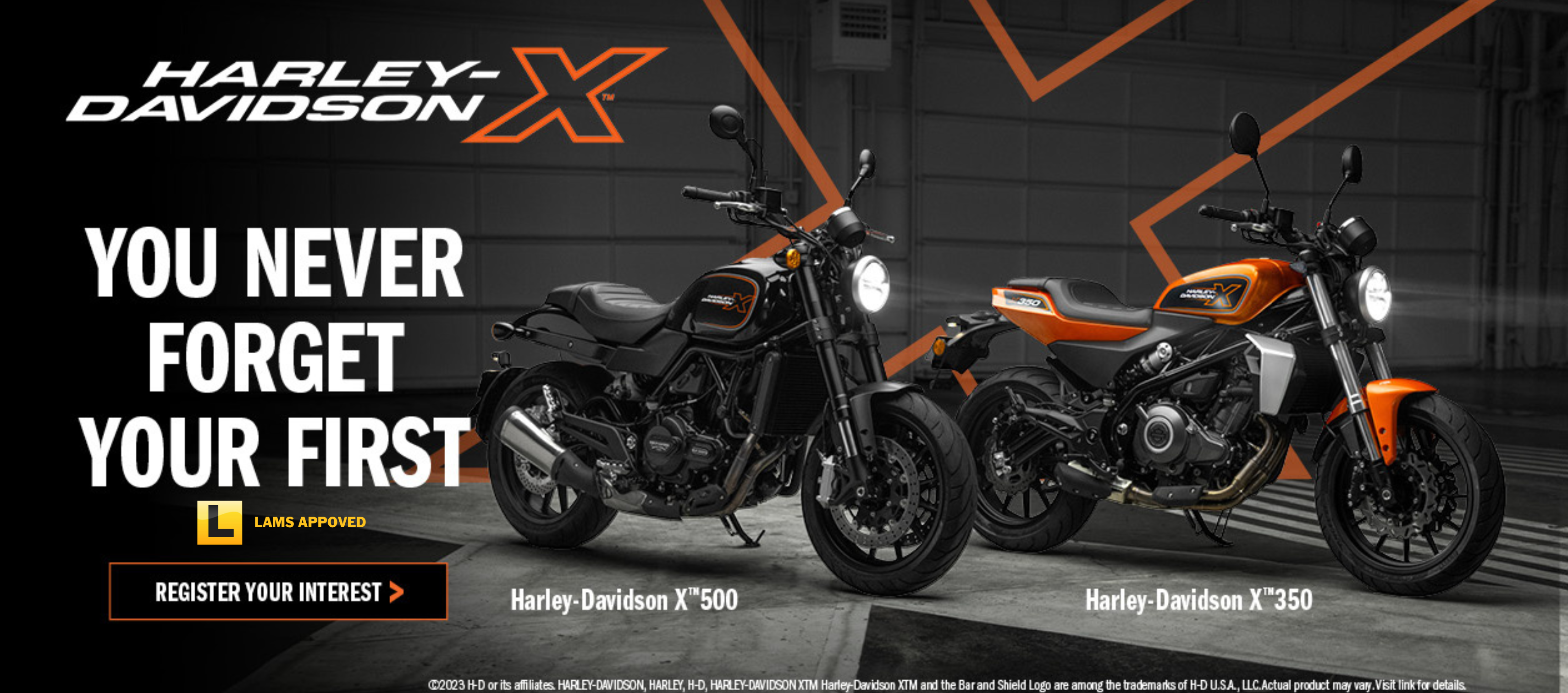 New LAMS approved Harley Davidson models released X 500 X 350
