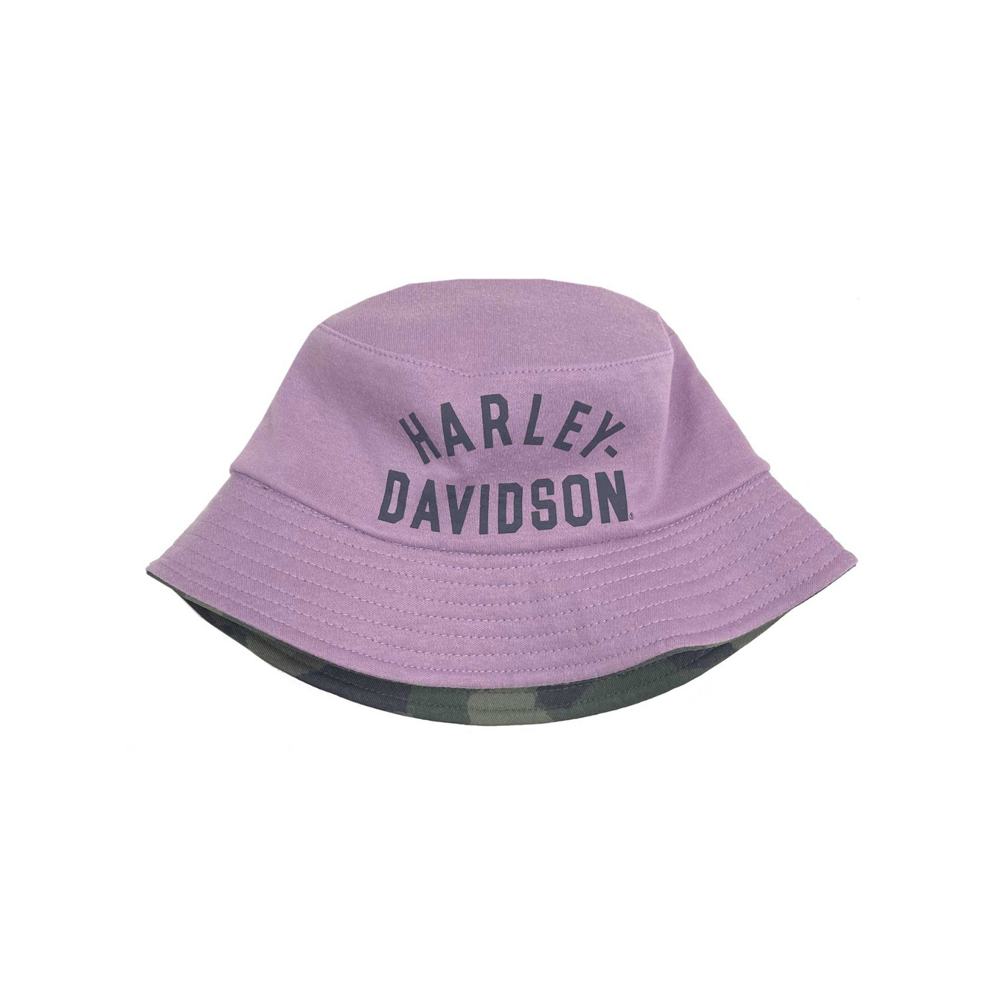 Harley-Davidson® Girls' H-D Reversible Bucket Hat - Lavender/Camo