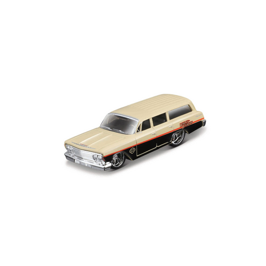 Harley-Davidson® 1:64 Diecast Model Car - 1962 Chevrolet Biscayne Wagon