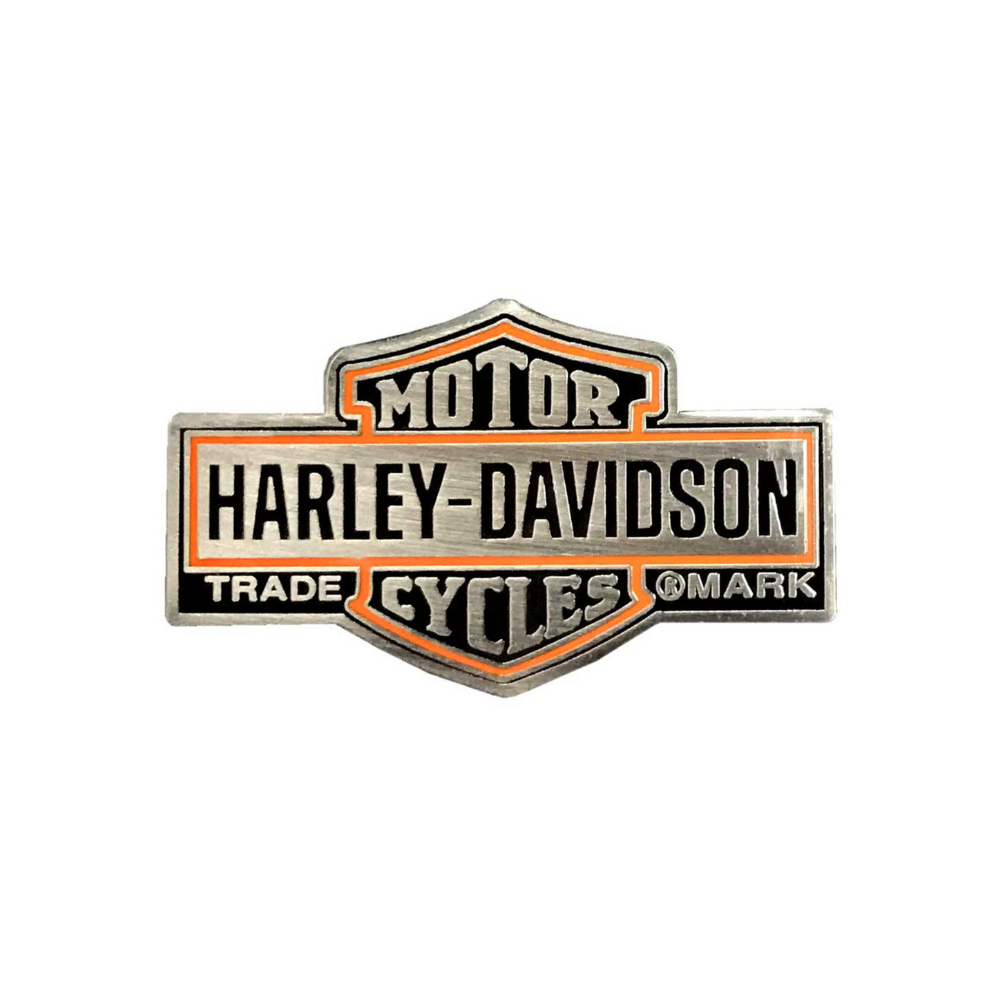 Harley-Davidson® 1.5 inch Trademark Bar & Shield Logo Pin - Antique Finish