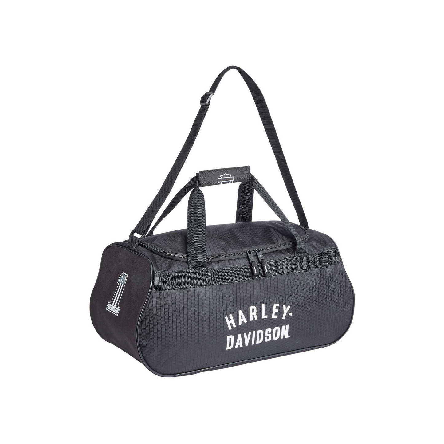 Harley-Davidson® Off-White #1 Logo Sports Duffel Bag w/ Shoulder Strap