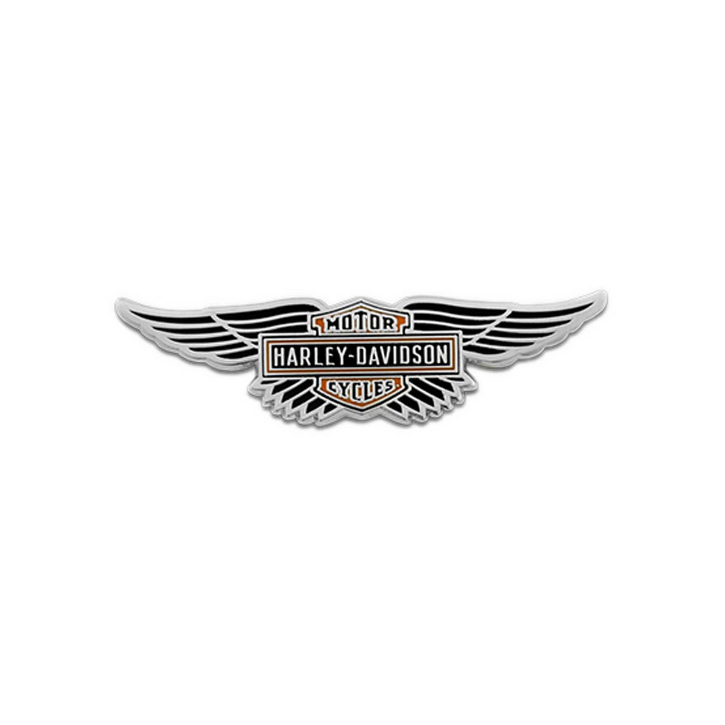 Harley-Davidson® 1.75 inch Winged Bar & Shield Logo Pin - Shiny Finish