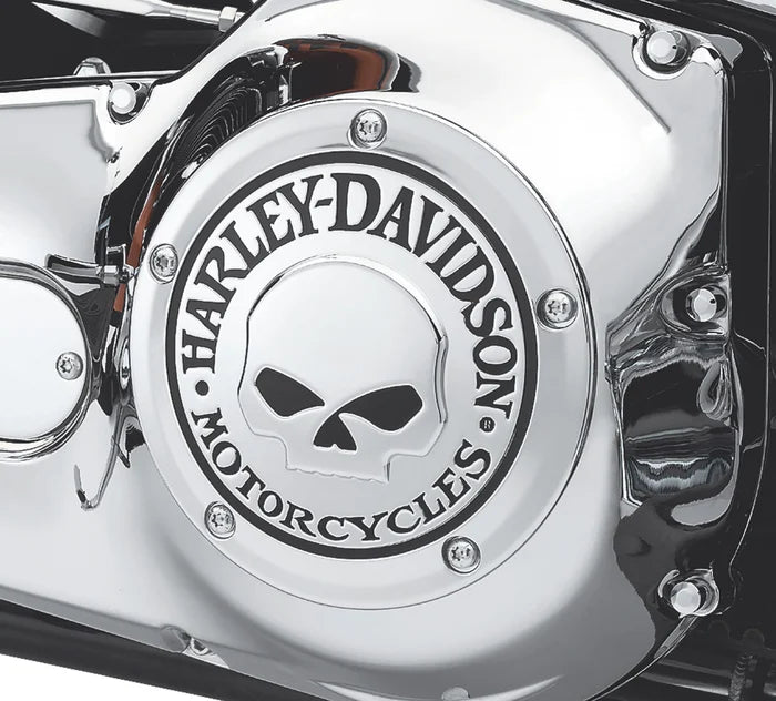 Harley-Davidson® Willie G Skull Derby Cover - Chrome