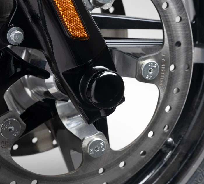 Harley-Davidson® Gloss Black Front Axle Nut Covers