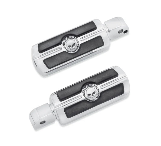 Harley-Davidson® Willie G Skull Passenger Footpegs - Chrome