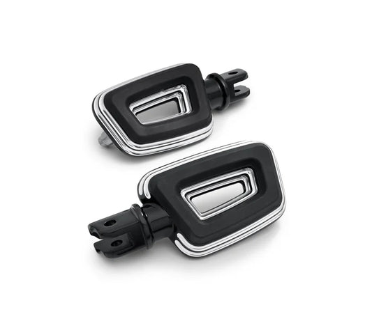 Harley-Davidson® Empire Large Footpegs - Black Machine Cut