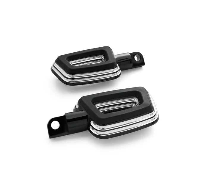 Harley-Davidson® Empire Highway Footpegs - Black Machine Cut