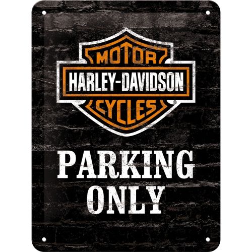 Harley-Davidson® Small Tin Sign - H-D Parking Only