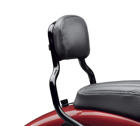 Harley-Davidson® Passenger Backrest Pad - Compact - Smooth Black Vinyl