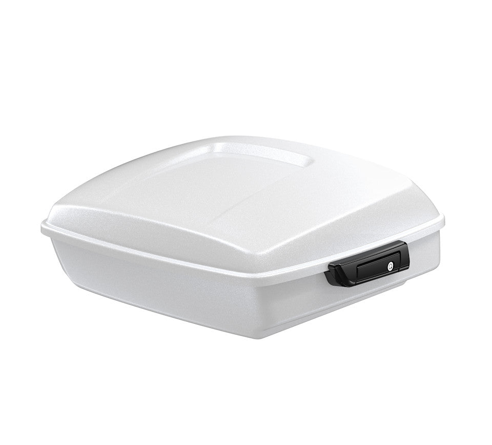 Harley-Davidson® Chopped Tour-Pak Luggage - Stone Washed White Pearl (Black Hardware)