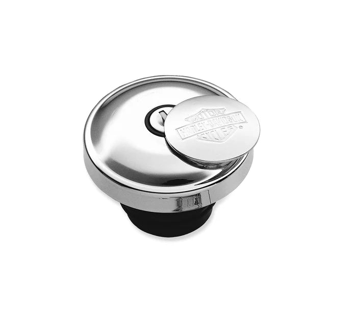 Harley-Davidson® Bar & Shield Self-Locking Fuel Cap - Chrome