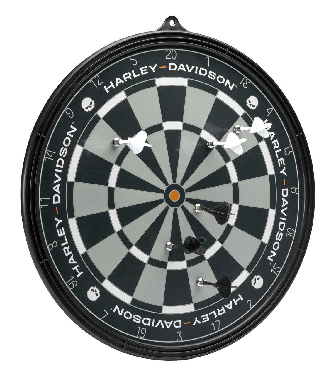 Harley-Davidson® Willie G Skull Logo Double-Sided Magnetic Dartboard w/ Darts