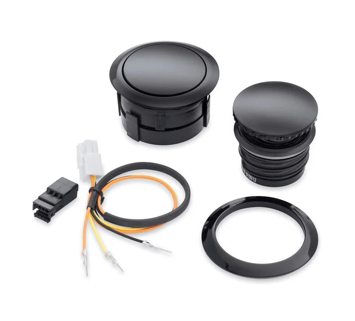 Harley-Davidson® Flush-Mount Fuel Cap and Gauge Kit - Black