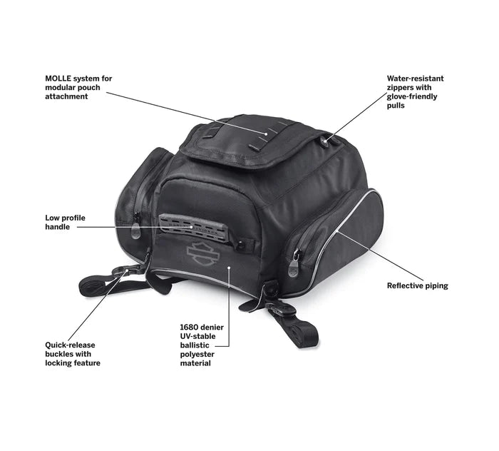 Harley-Davidson® Onyx Premium Luggage Tail Bag