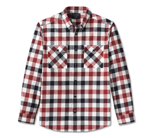 Harley-Davidson® Men's Essence Shirt - Russet Brown Plaid