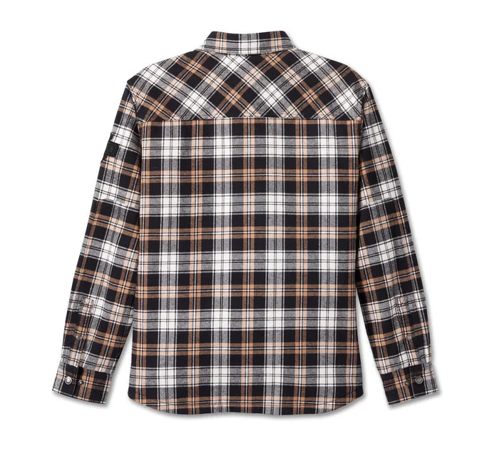 Harley-Davidson® Men's Nomad Shirt Jacket - Tan Plaid