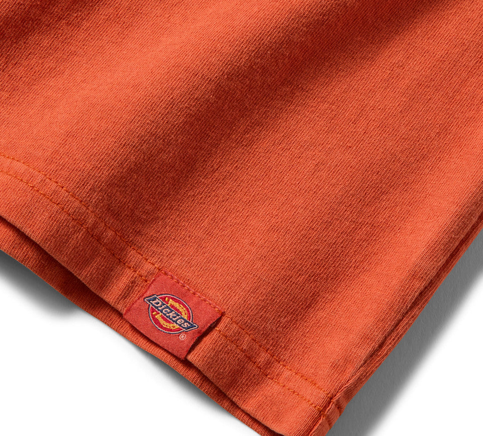 Harley-Davidson® Men's Dickies x H-D Horsepower Heavyweight Pigment Dyed Tee - Vintage Orange