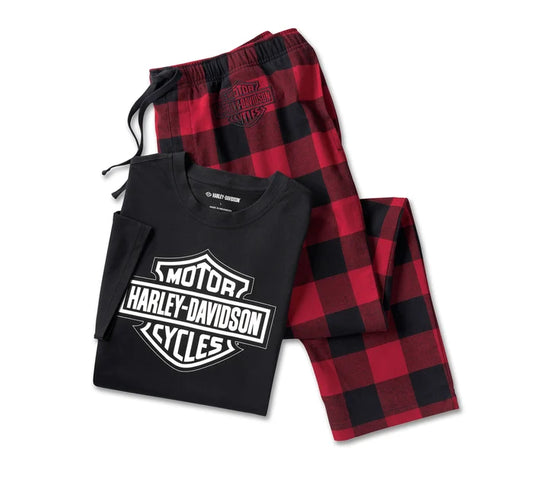 Harley-Davidson® Men's Men's Bar & Shield Short Sleeve Pajama Set