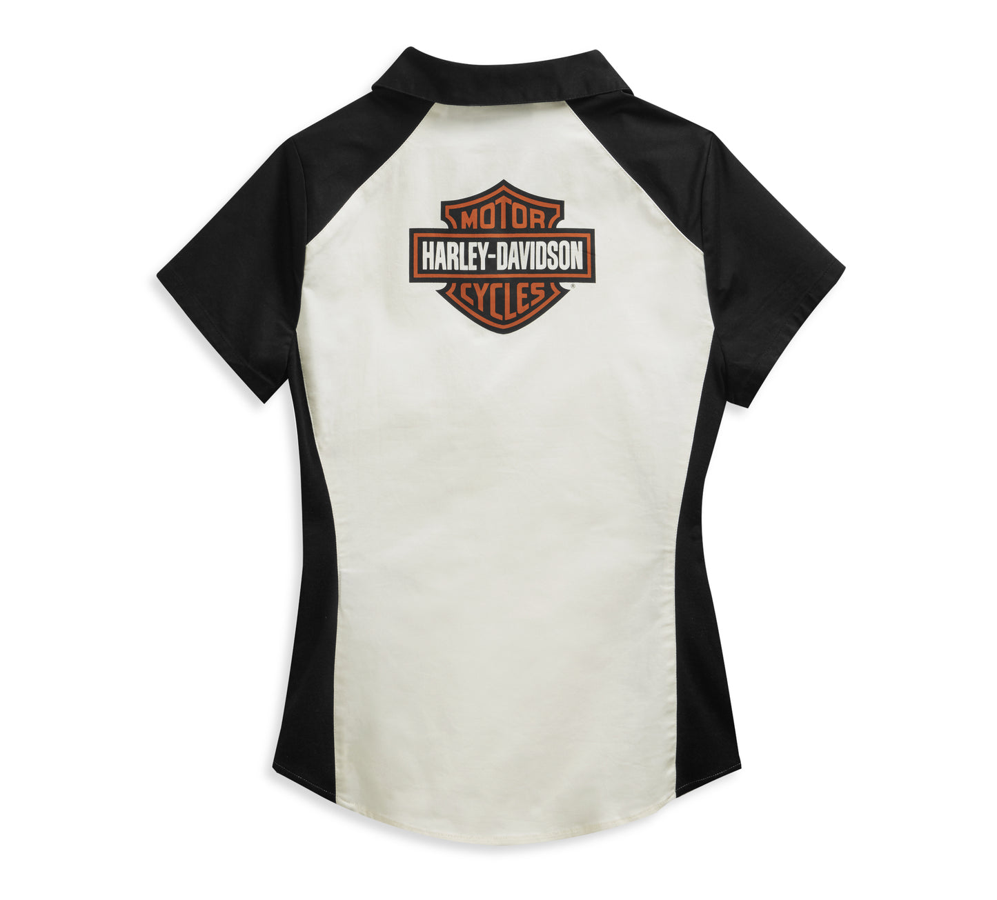 Harley-Davidson® Womens Colorblocked Bar & Shield Logo Zip Front Shirt