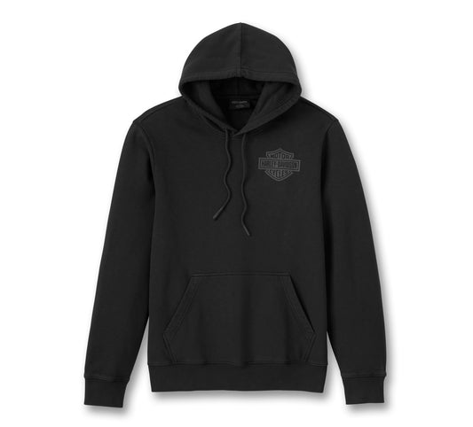 Harley-Davidson® Eagle Soars Alone Slub Hoodie - Harley Black