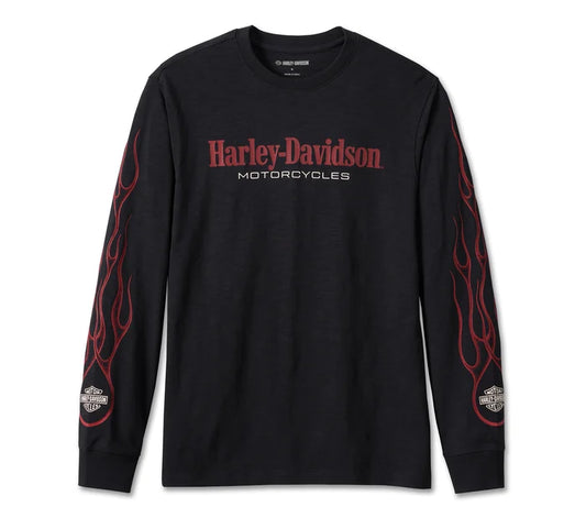 Harley-Davidson® Men's In Flames Tee - Black Beauty