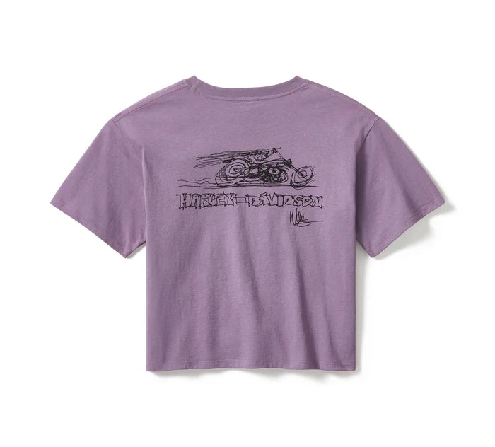 Harley-Davidson® Women's Fast Willie Boxy Tee - Jam