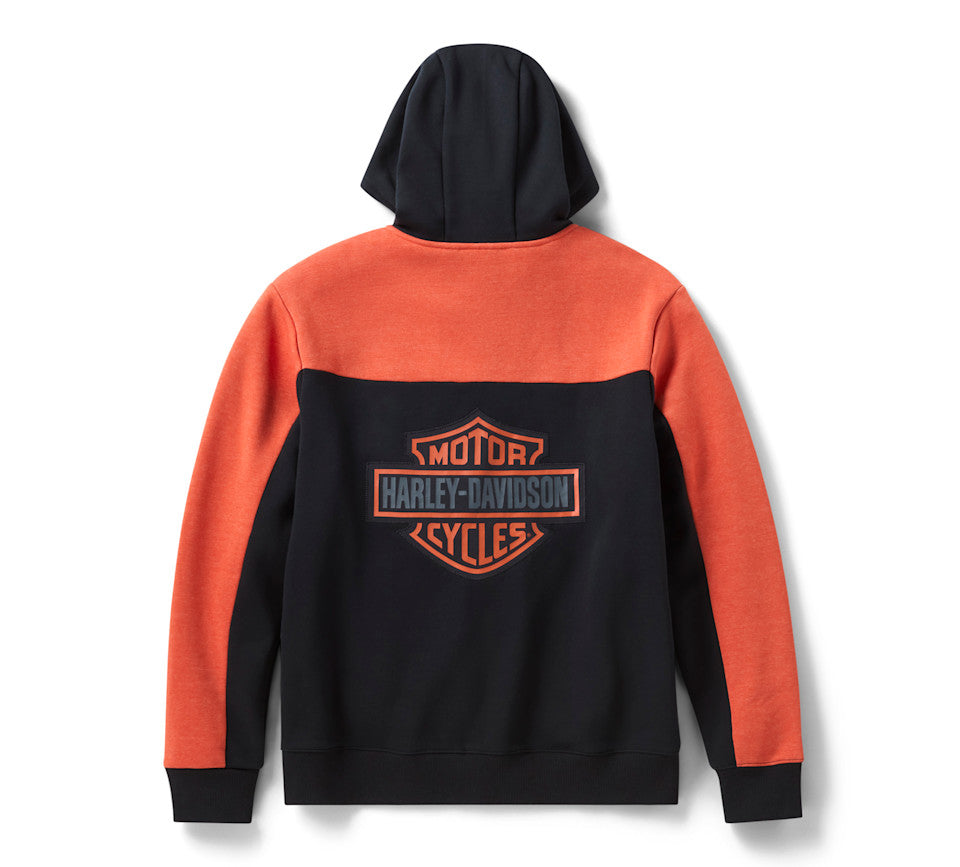 Harley-Davidson® Men's H-D Essential Color Blocked Full Zip Hoodie