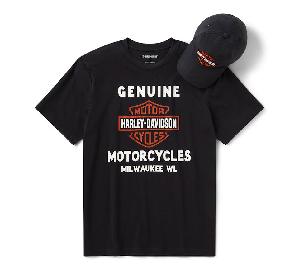 Harley-Davidson® Men's Bar & Shield Hat & Tee Gift Set