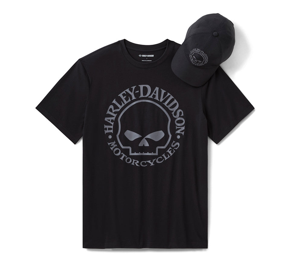 Harley-Davidson® Men's Willie G Skull Hat & Tee Gift Set