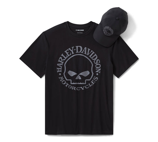 Harley-Davidson® Men's Willie G Skull Hat & Tee Gift Set