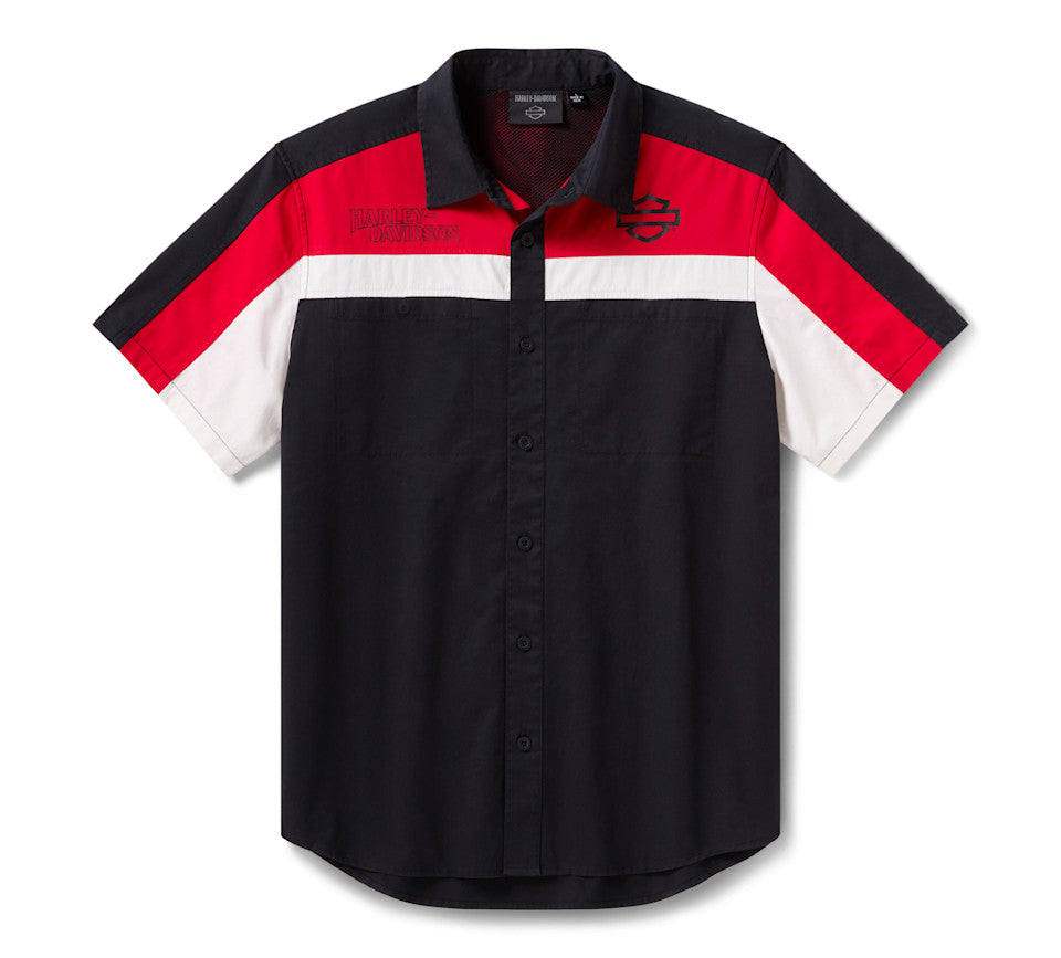 Harley-Davidson® Men's Screamin' Eagle Vented Short Sleeve Mechanics Shirt