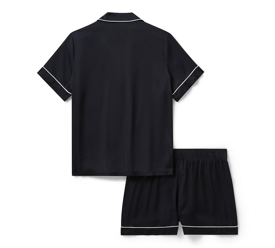 Harley-Davidson® Women's Satin Short Set - Harley Black