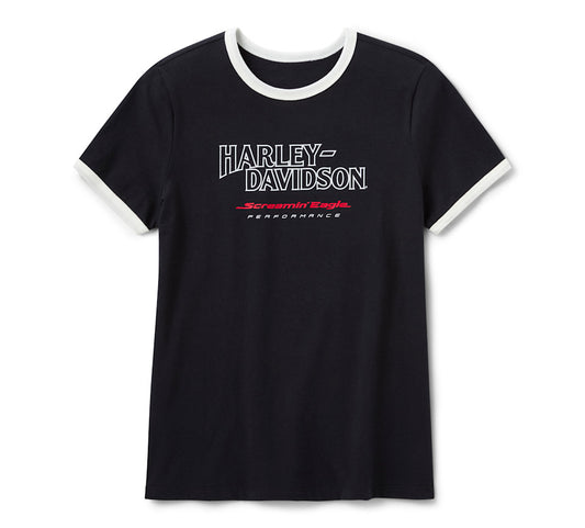 Harley-Davidson® Women's Screamin' Eagle Drop H Ringer Tee