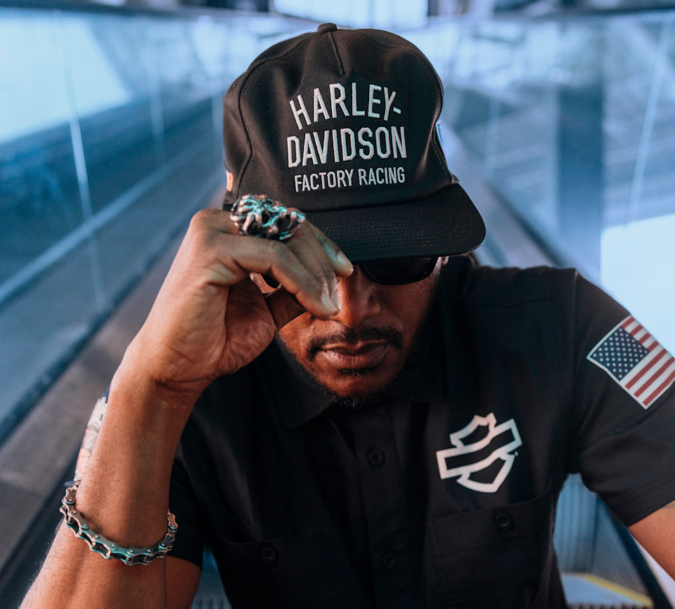 Harley-Davidson® Factory Racing Twill Baseball Cap - Harley Black