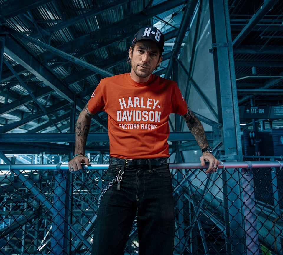 Harley-Davidson® 2026 Factory Racing Team T-Shirt - Blood Orange