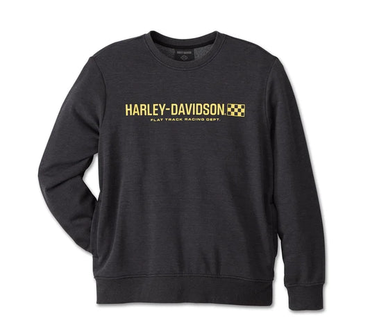 Harley-Davidson® Men's Trophy Bar & Shield Crew Neck Sweatshirt - Harley Black