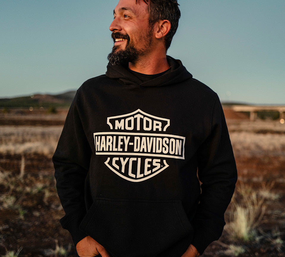 Harley-Davidson® Men's H-D Standard Bar & Shield Pullover Hoodie - Harley Black