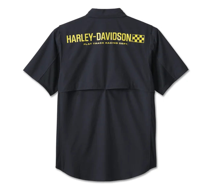 Harley-Davidson® Men's Wicked Short Sleeved Performance Shirt - Harley Black