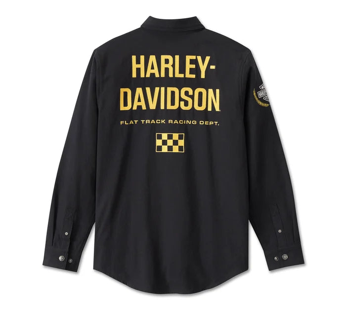 Harley-Davidson® Men's Fairing Long Sleeve Shirt - Harley Black