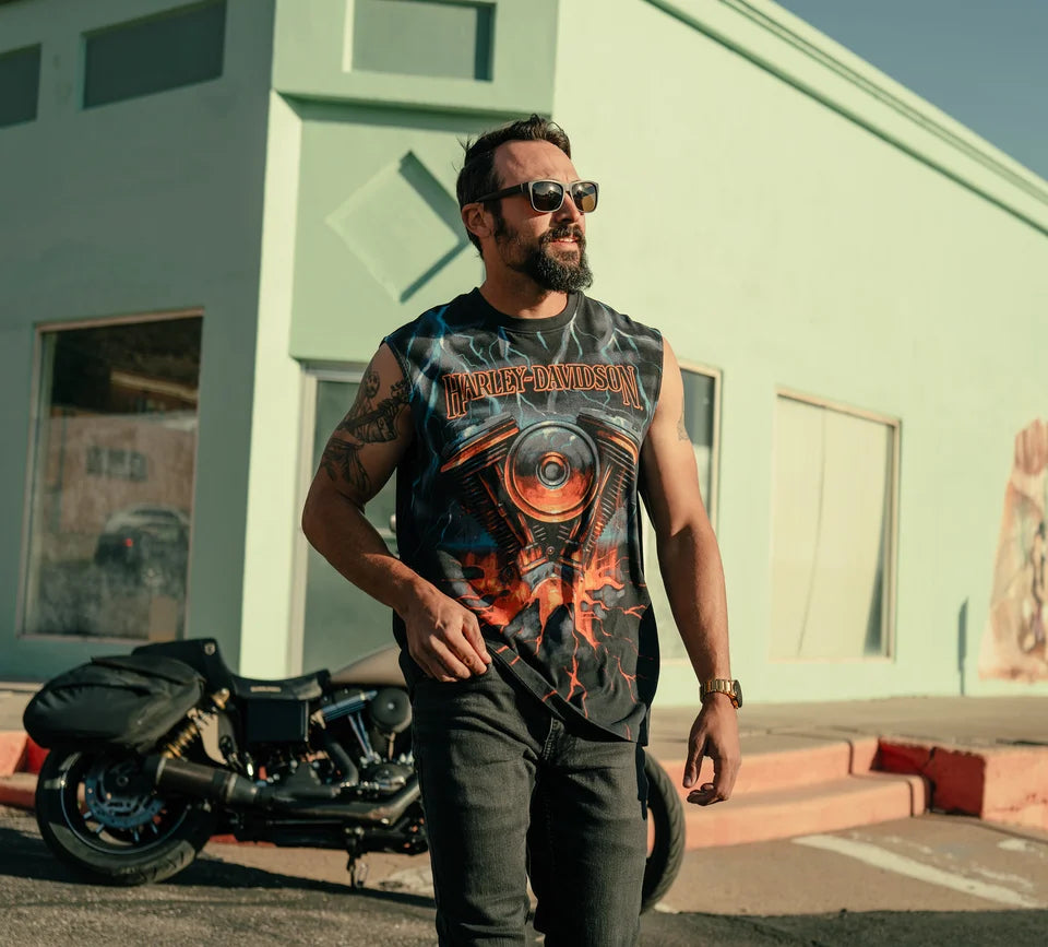 Harley-Davidson® Men's Evo Lightning Muscle Tee