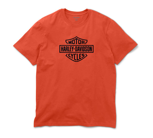 Harley-Davidson® Men's H-D Standard Bar & Shield Tee - Vintage Orange