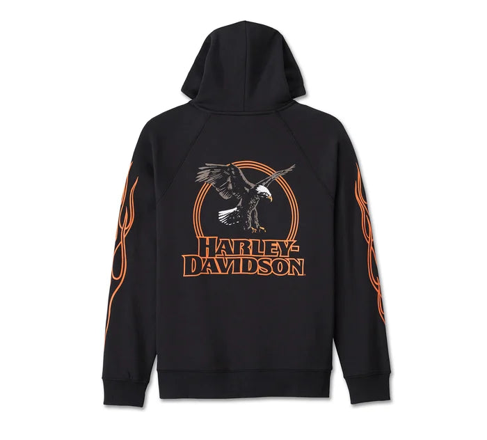 Harley-Davidson® Men's Rising Eagle Hoodie - Harley Black