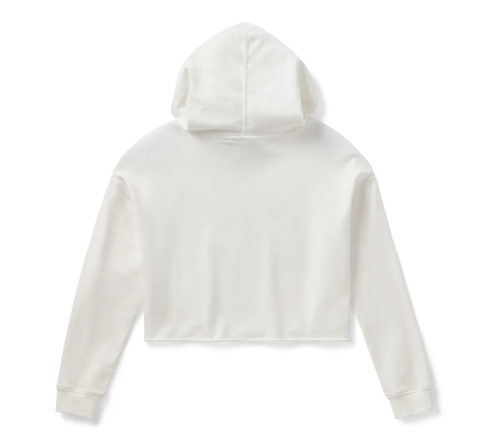 Harley-Davidson® Women's Chrome Evo Bar & Shield Cropped Pull Over Hoodie