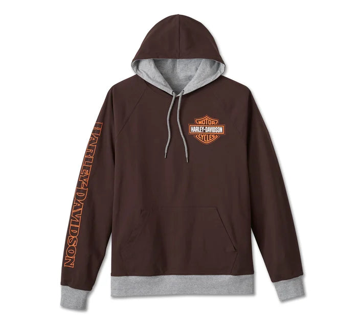 Harley-Davidson® Men's Spirit of Freedom Reversible Hoodie - Heather Grey & Java