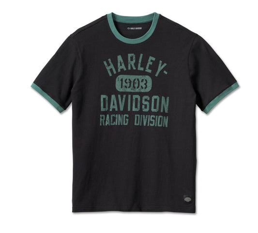 Harley-Davidson® Men's Racing Ringer Tee - Black Beauty